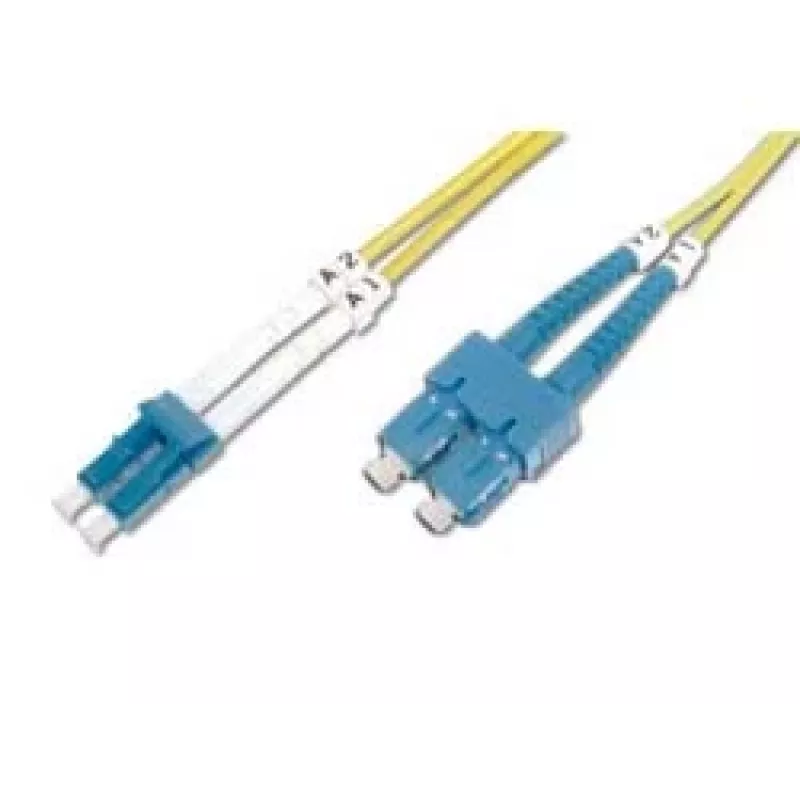 Cable de conexión de fibra óptica SC APC a LC PC Digitus DK-292SCA3LC-01 1m