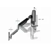 Soporte de pared ajustable Gembird para 2 pantallas 17