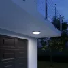 Lámpara de techo Steinel DL Vario Quattro PRO S — lámpara LED redonda 14 W, blanca, 310×69 mm, detector de movimiento integrado