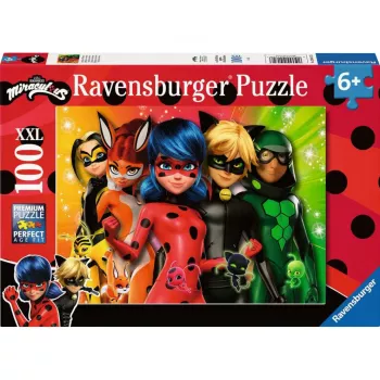 Puzle infantil Ravensburger – Ladybug en mission, 100 piezas