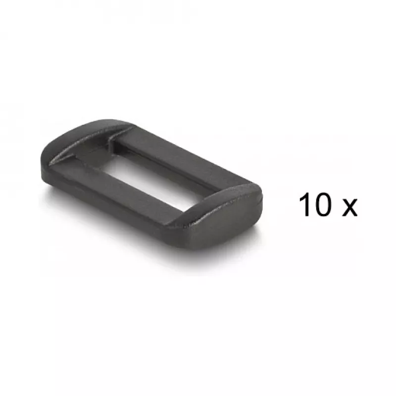 Cinta de velcro DeLOCK 3 m x 20 mm negra nailon