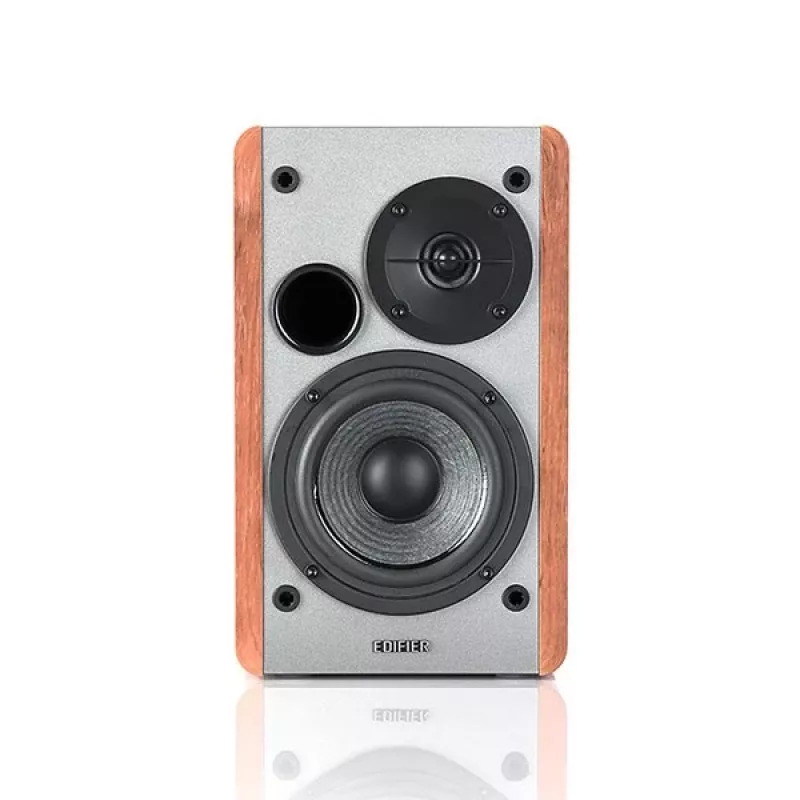 Edifier R1280T Sistema de altavoces activos para estantería con mando a distancia y doble entrada RCA - Brown Wood