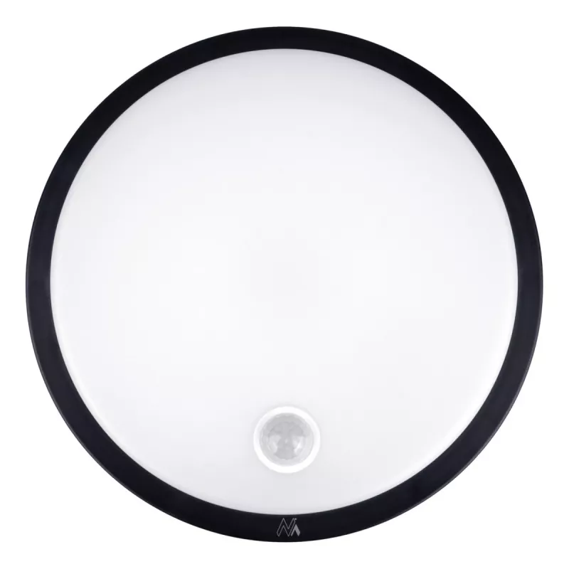 Lámpara LED con sensor PIR MACLEAN MCE525 B – aplique de pared exterior, LED activada por movimiento