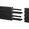 Carril de montaje B-Tech BT8390 set de extensión negro 12 mm de ancho 8 mm de profundidad 180 mm de largo