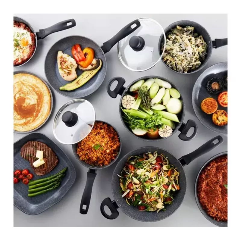 Set de 5 sartenes Russell Hobbs Metallic Marble RH02814EU7 – recubrimiento antiadherente, varios tamaños