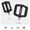 Rockbros 2017-12CBK Juego de pedales de bicicleta de nailon - Negro