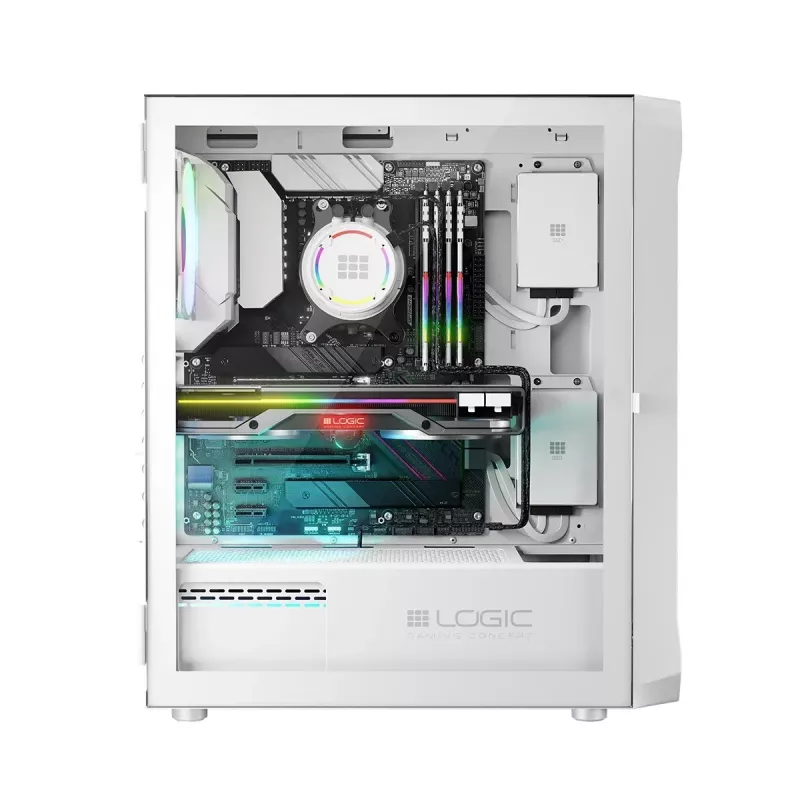 Carcasa Logic PORTOS ARGB MINIDI USB 3.0 Blanca