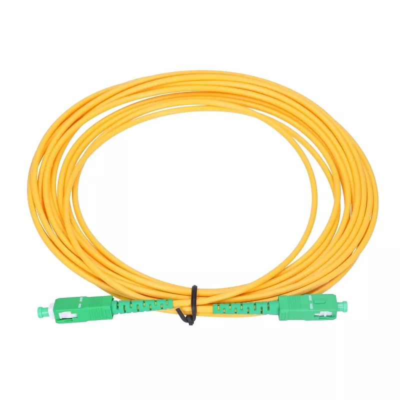 Latiguillo Extralink SC/APC-SC/APC, LSOH, monomodo, simplex, G.657A2, 3 mm, 15 m, amarillo