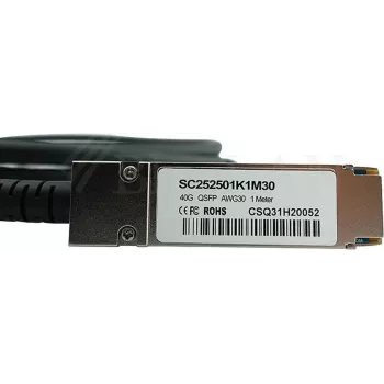 Cable DAC pasivo InfiniBand CBO QFX-QSFP-DAC-1M-BL — 1 m, QSFP+ a QSFP+