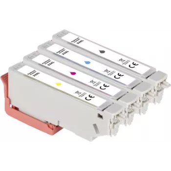 Renkforce Pack combinado de tinta compatible que reemplaza a Epson 33XL (C13T335740) Negro, Cian, Magenta, Amarillo RF-5706062 (RF-5706062)