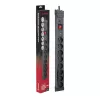 Regleta con protección contra sobretensiones Hawk HWPS801BK 1,5 m cable de alimentación, modelo HWPS801BK