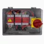 Caja combinadora fotovoltaica HiSmart NV822300 DC 3 entradas - 3 salidas IP66 caja de conexión para instalaciones solares