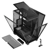 Caja MODECOM Volcano SPACE MIDI USB 3.0 X 2 CYPE-C negra