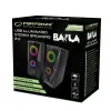 Altavoz ESPERANZA BAILA 6 W altavoz de torre con cable, 6 W RMS, 160–20000 Hz, 3 Ω, USB y 3,5 mm, par