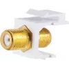 Módulo Keystone ShiverPeaks 08-10070 plano dorado blanco conector F