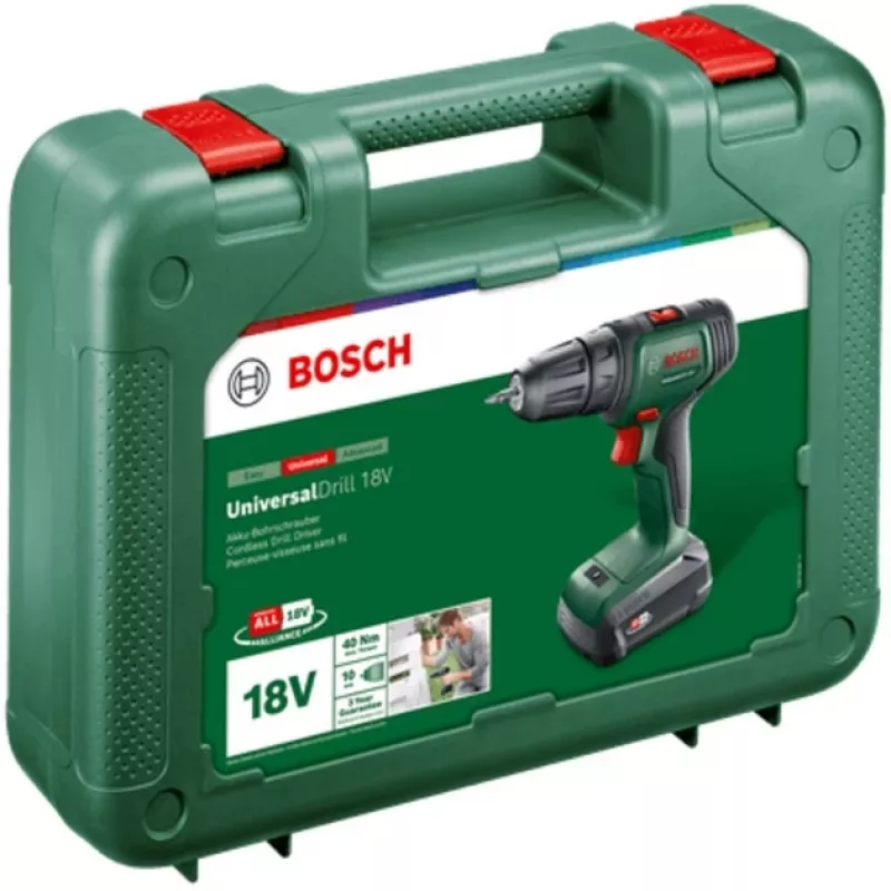 Atornillador-taladrador de batería Bosch Powertools UniversalDrill 18V