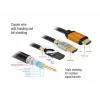 Cable HDMI DeLOCK 85729 2 m HDMI tipo A estándar negro dorado