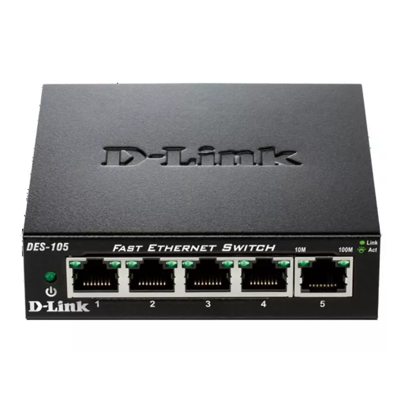 D-Link DES-105 no gestionado L2 negro