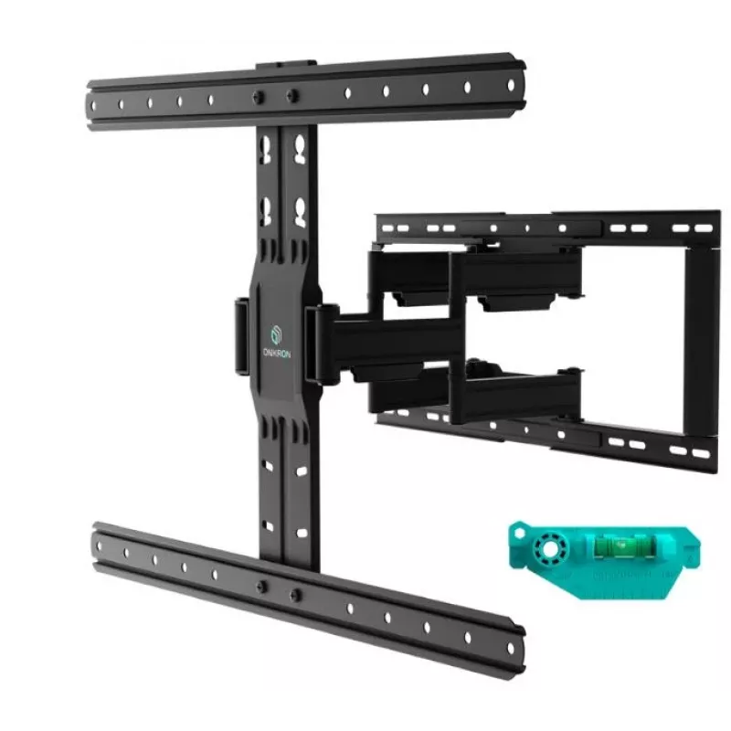Soporte de pared para TV ONKRON SM6L-B para televisores de 32–90 pulgadas, negro, inclinación fija, compatibilidad VESA universal