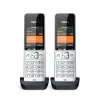 Teléfono analógico/DECT Gigaset COMFORT 500HX duo con identificación de llamadas negro, plata