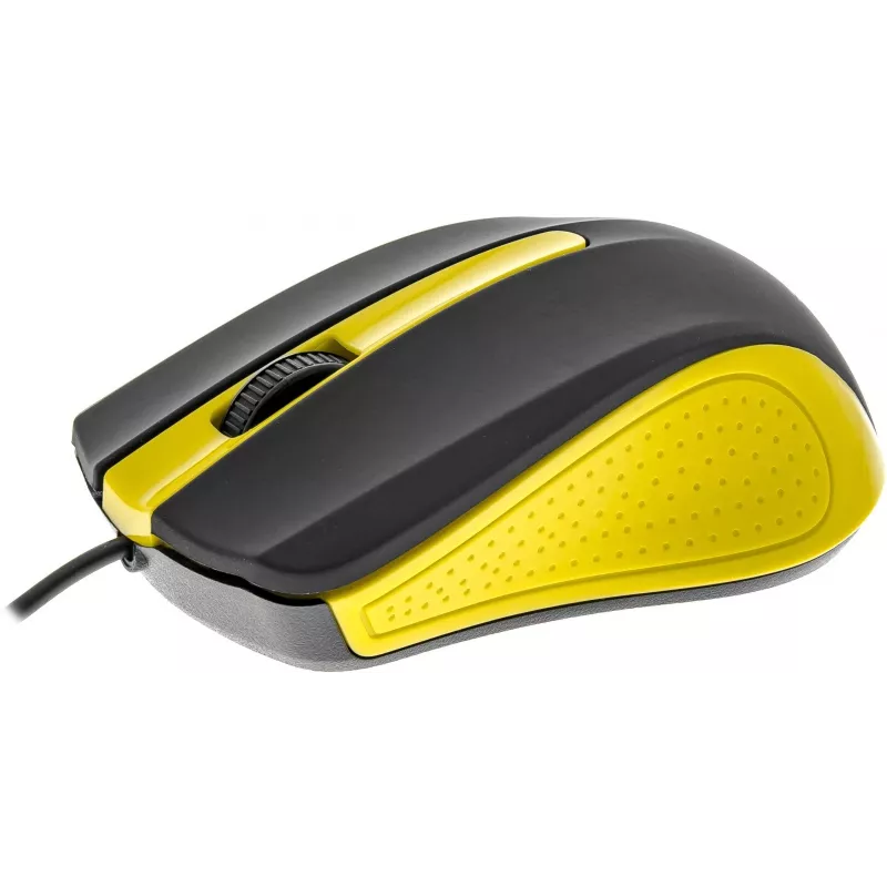 Ratón USB con cable, 3 botones, superficie engomada
