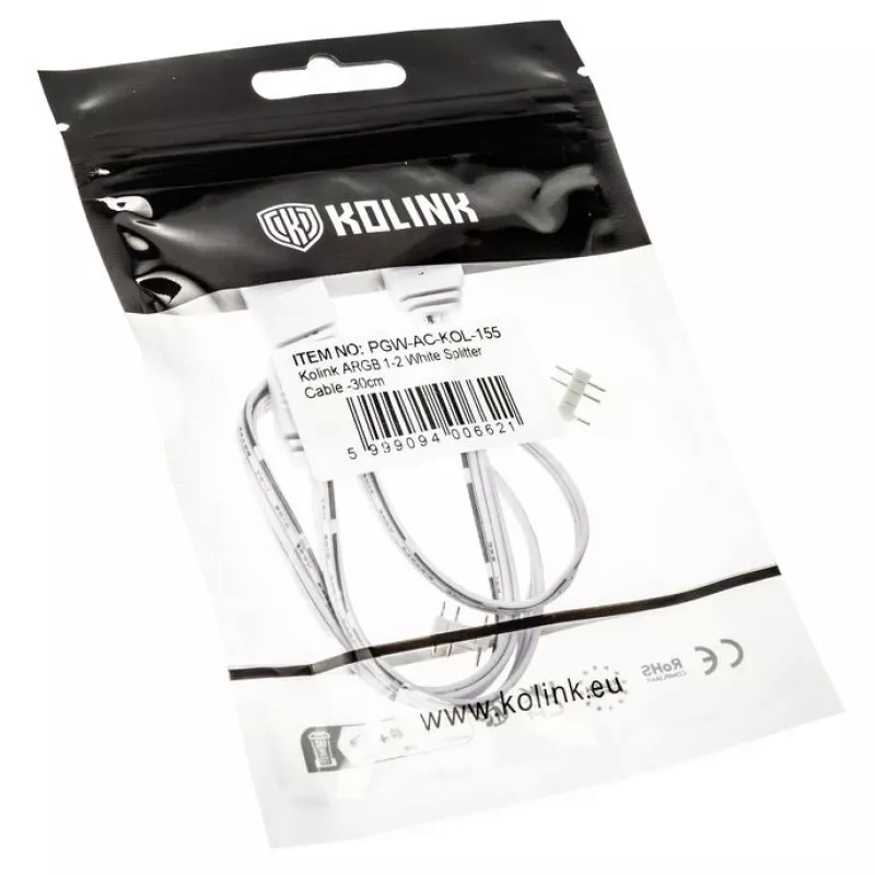 Cable divisor ARGB 1-2 Kolink - 30cm, blanco (PGW-AC-KOL-155)