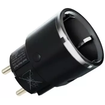 Enchufe inteligente Shelly Wave Plug S Z-Wave 800 negro — enchufe inteligente Z-Wave 800, 230 V/12 A, 2500 W, medición de potencia