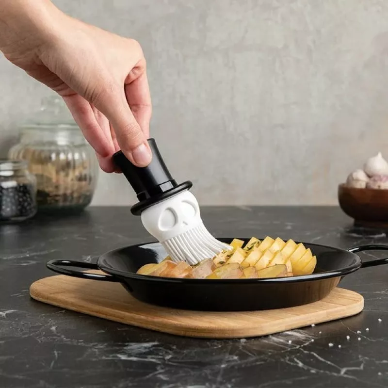 Ototo Design Skull Brush pincel de cocina de silicona
