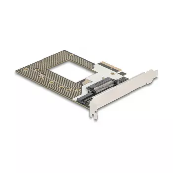 Tarjeta adaptadora M.2 / U.2 interna DELOCK 90854 — PCIe 4.0 (host: PCIe, salidas: M.2 Key M 110 mm, U.2)
