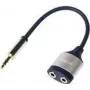 LogiLink Divisor de audio conector hembra minijack estéreo a conector macho minijack estéreo 18 cm