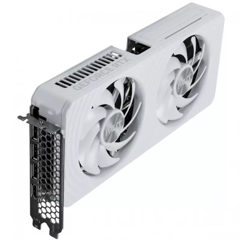 Tarjeta gráfica Palit GeForce RTX 5060 Ti White OC — GeForce RTX 5060 Ti, 16 GB GDDR7, 128 bits, PCIe 5.0, 2407 MHz