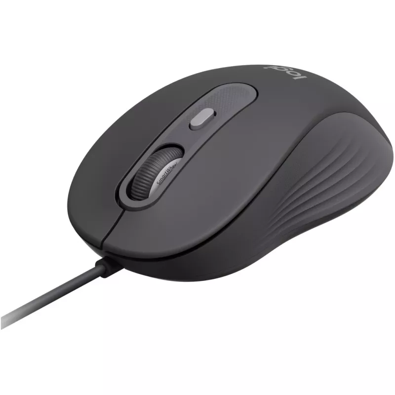 Logitech Signature Wired M520 for Business ratón óptico con cable USB-C Plug-and-Play Windows/Mac/Chrome/PC/portátiles - Graphite