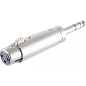 Conector hembra XLR estéreo de 6,3 mm ShiverPeaks 55035 — adaptador de audio