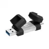 Memoria USB Silicon Power 256 GB USB Type-A / USB Type-C, USB 3.2 Gen 1, tapa de aluminio‑goma