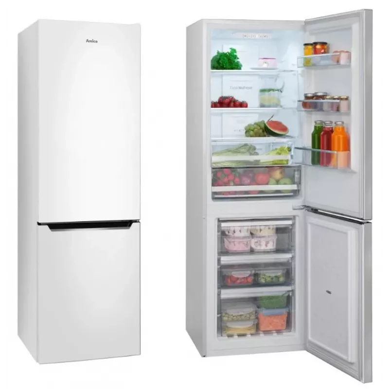 Frigorífico-congelador AMICA FK2695.2FT(E) — 269 l, congelador abajo, blanco, R600a