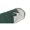 Saco de dormir Outwell Camper Prime semirrectangular 900×2350 mm, altura máxima del usuario 200 cm, algodón/poliéster, verde