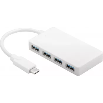 Microconnect USB3.1CUSB3 concentrador de interfaces USB 3.2 Gen 1 (3.1 Gen 1) Type-C 5000 Mbit/s blanco