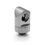 Racor giratorio de 90° para tubo BitsPower Artemis — platinium gray, modelo BPM-AT90R-PG