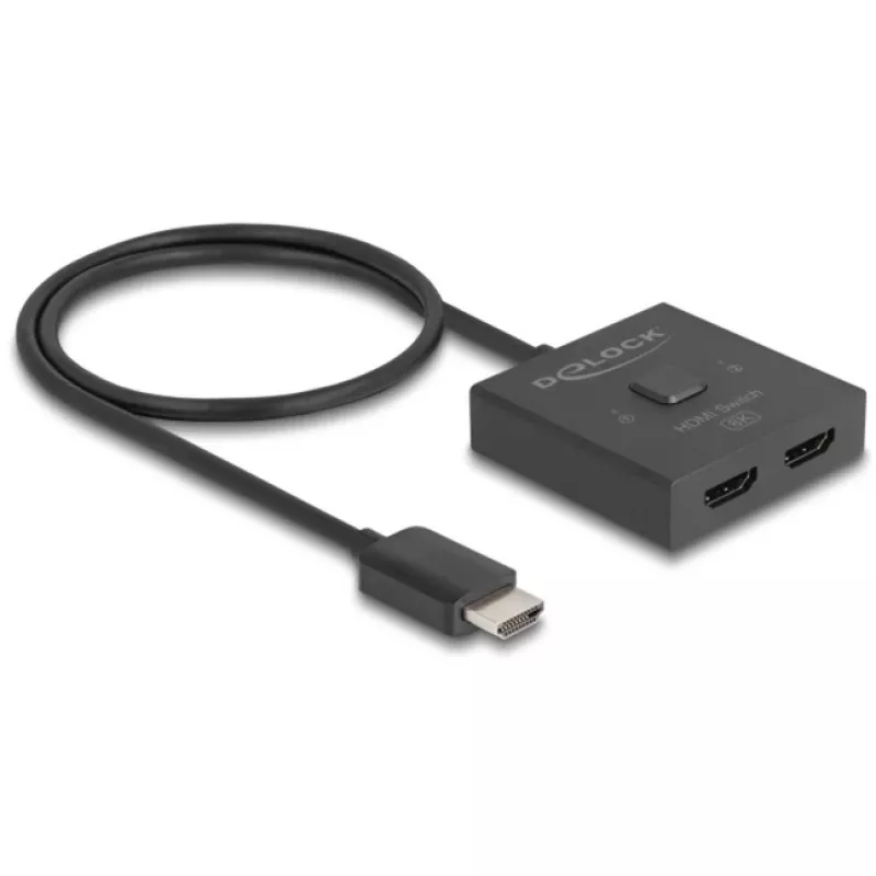 Switch HDMI DeLOCK 18901 144Hz negro plástico 55x55x15mm