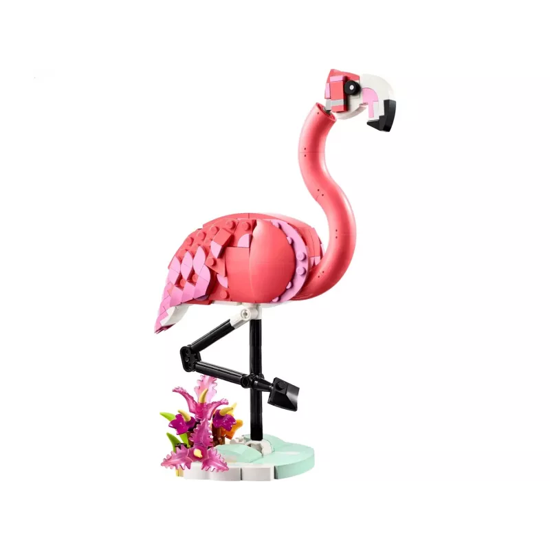 LEGO Creator 3 en 1 Flamenco rosa 31170 set de construcción, 288 piezas, altura 230 mm, edad recomendada 8+