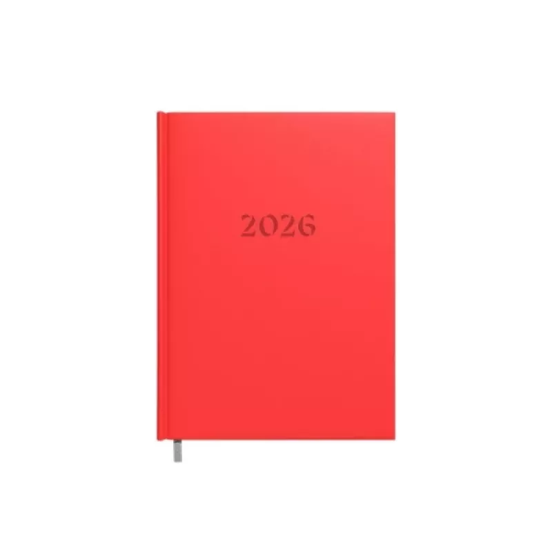 Agenda de planificación Buroodisain 241728-006 A5 rojo con calendario 2026