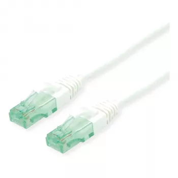 Cable de red Cat.6A UTP ROLINE RM, blanco, 1 m