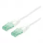 Cable de red Cat.6A UTP ROLINE RM, blanco, 1 m