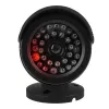 Cámara tubular simulada CEE IR1800 B, cámara de vigilancia simulada con LED IR, negro