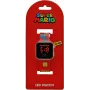Reloj de pulsera Kids Euroswan LED Super Mario rojo reloj infantil digital con pantalla LED