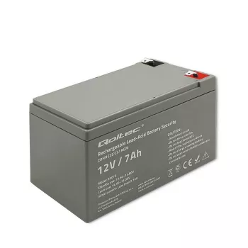 Batería AGM Qoltec 53076 | 12V | 7Ah | seguridad