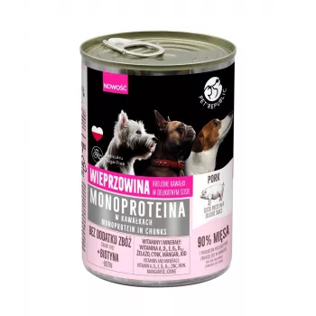 Comida húmeda para perros PetRepublic PET REPUBLIC monoproteico cerdo 400 g — receta monoproteica con cerdo