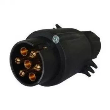 Conector macho de remolque de 7 polos IWH 010206 20A 12V con carcasa resistente a los impactos