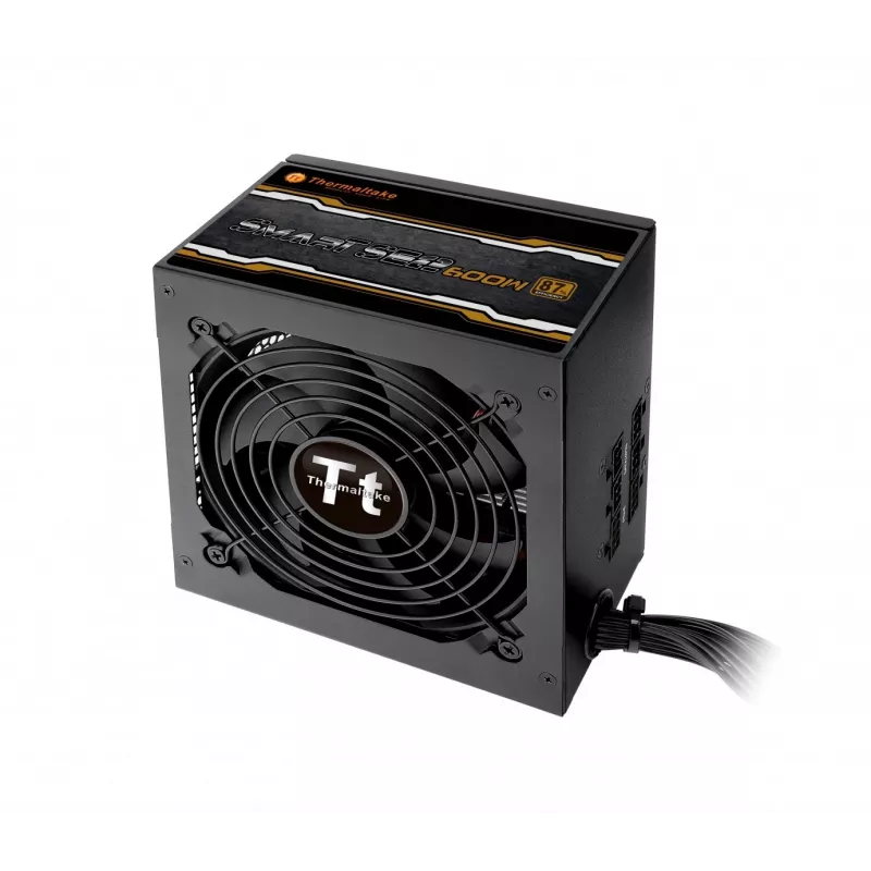 Fuente de alimentación Thermaltake Smart SE2 600W ATX semimodular, 86% de eficiencia, ventilador de 120 mm