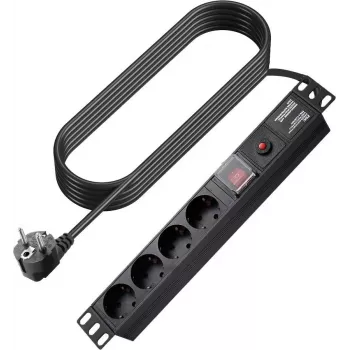 Conector de fuente de alimentación VISION EU Duckhead adaptador para fuente de alimentación Apple C7 conector hembra Figure-8 a conector macho EU CEE 7/7 Schuko blanco